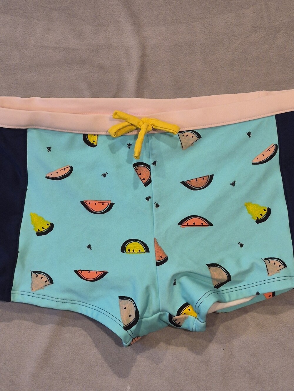 Hanna Andersson Boyshort Swim Bottoms Girls 150 US 12 Bathing Suit Shorts Aqua